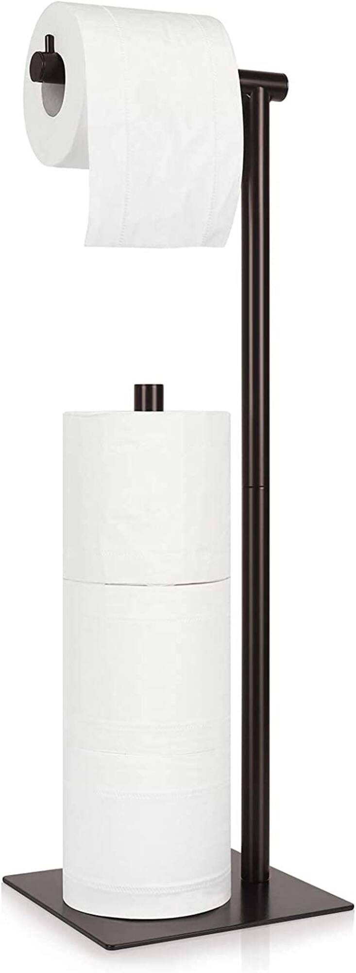 NEX™ 21" Brown Freestanding Industrial Toilet Paper Holder